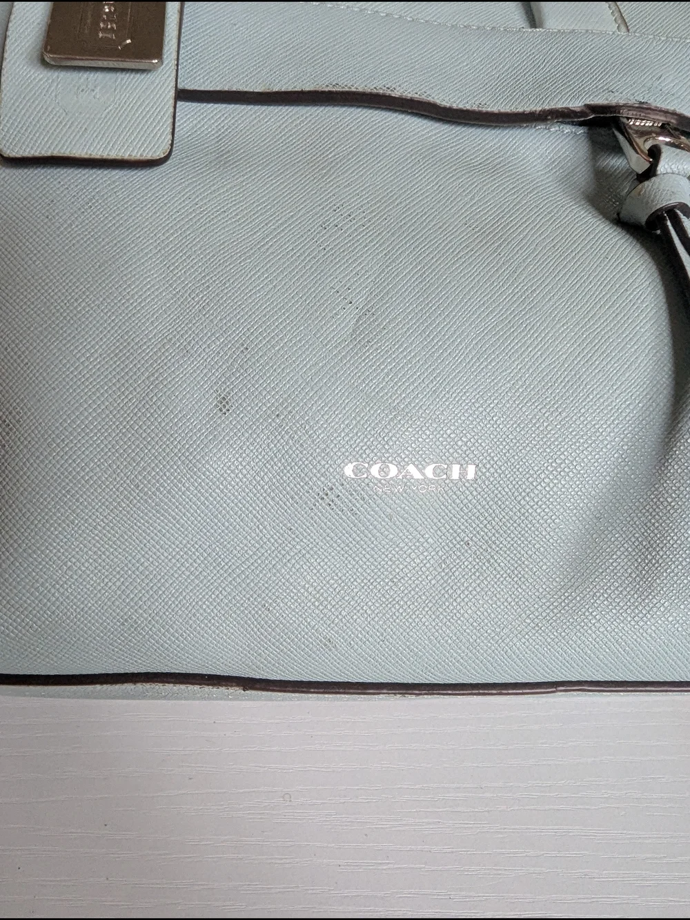 Coach Bleecker Mini Riley Carryall in Saffiano leather,
